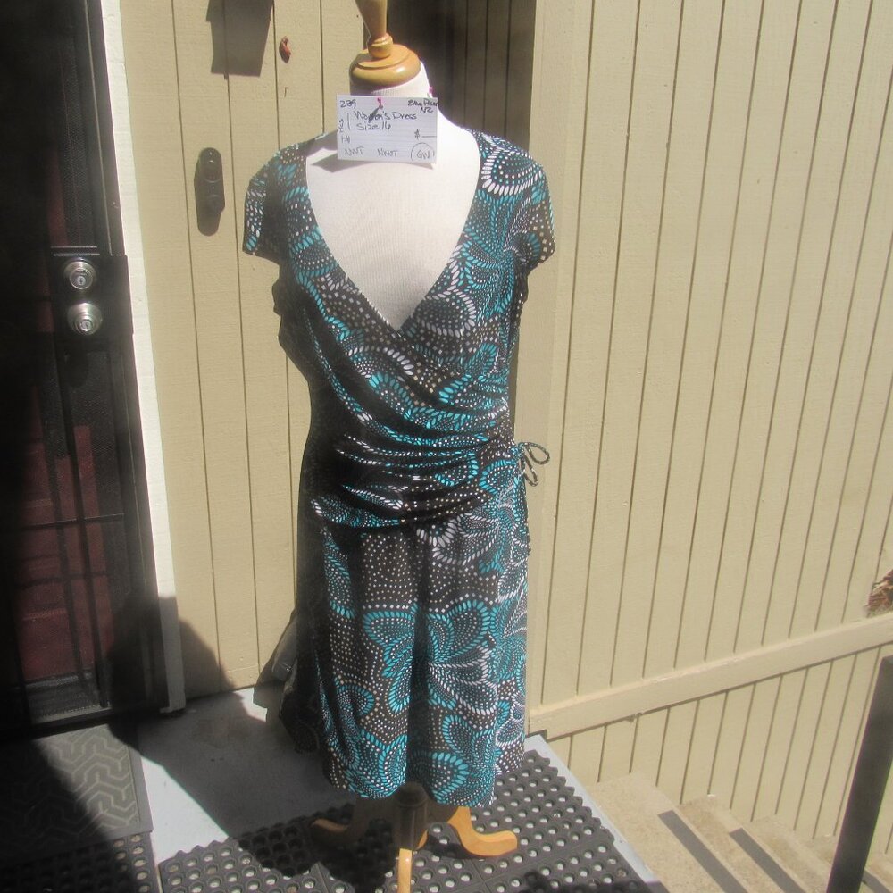#239  WOMEN'S WRAP STYLE DRESS BY EVAN PICONE  (SIZE 16)